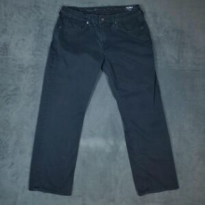 Buffalo David Bitton Jeans Mens 33x30 Black Six-X Straight Stretch Denim Casual